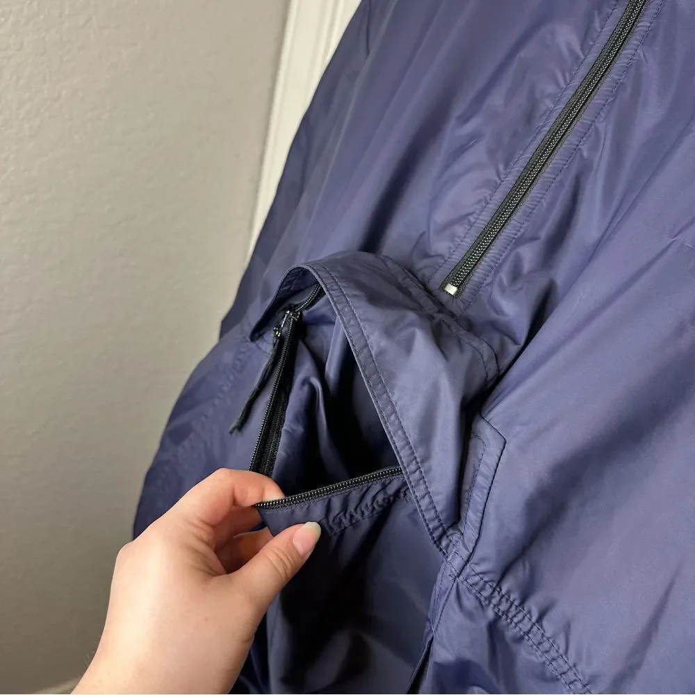 RARE VTG Polo Sport Ralph Lauren Reversible Puffer Quarter Zip Jacket Sz L Retro